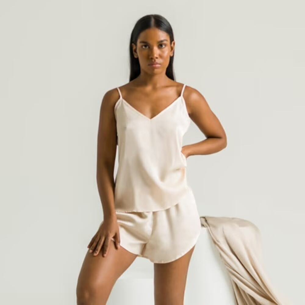 Ettitude Sateen Cami – Size Large – Oat – NIB - Picture 2 of 4